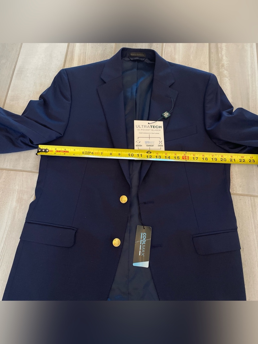 NWT Ralph Lauren Blazer 38R Navy Wool Blend 10 Pocket Old Money Heritage Preppy - Picture 7 of 15